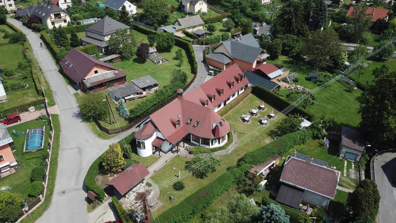 Отель Penzion Terasa, Bed & Breakfast Велке Лосины Экстерьер фото